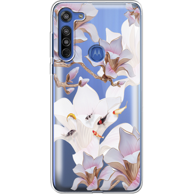 Прозрачный чехол BoxFace Motorola G8 Chinese Magnolia