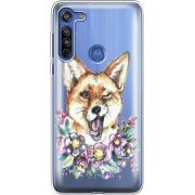 Прозрачный чехол BoxFace Motorola G8 Winking Fox