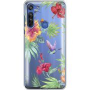 Прозрачный чехол BoxFace Motorola G8 Tropical