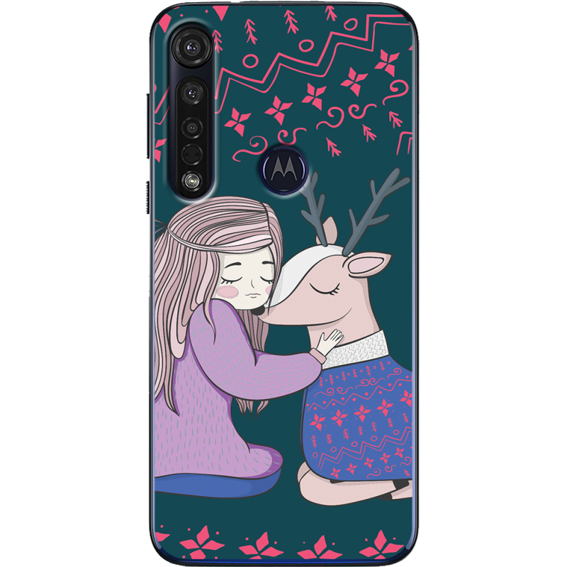 Чехол BoxFace Motorola G8 Plus Girl and deer