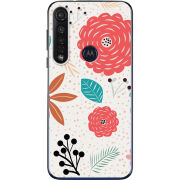 Чехол BoxFace Motorola G8 Plus Line Flowers