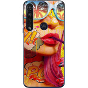 Чехол BoxFace Motorola G8 Plus Yellow Girl Pop Art