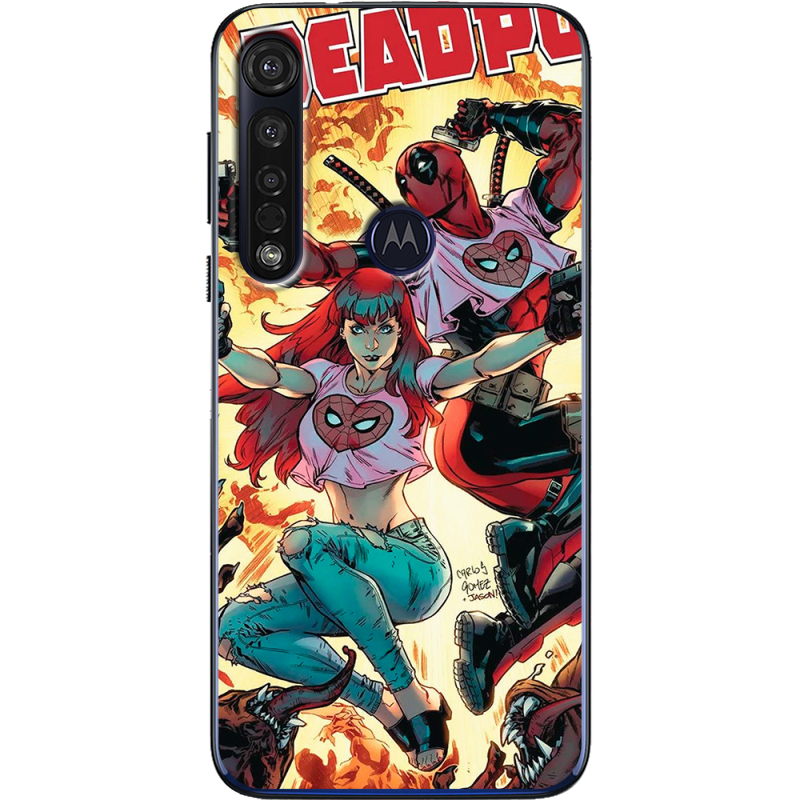 Чехол BoxFace Motorola G8 Plus Deadpool and Mary Jane