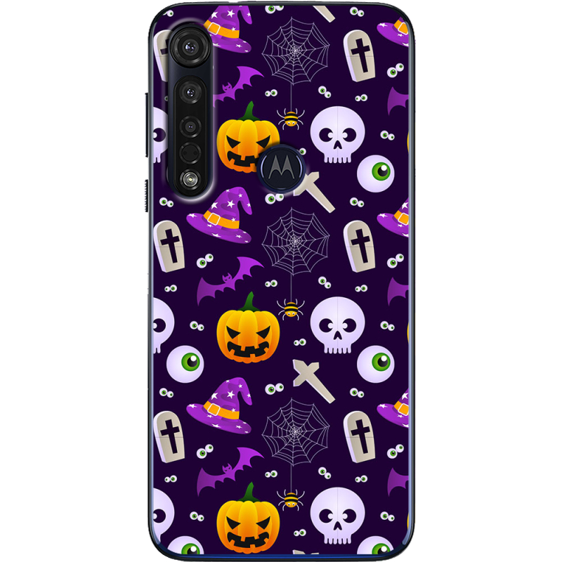 Чехол BoxFace Motorola G8 Plus Halloween Purple Mood