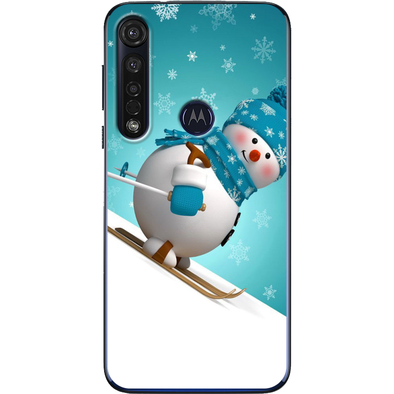 Чехол BoxFace Motorola G8 Plus Skier Snowman