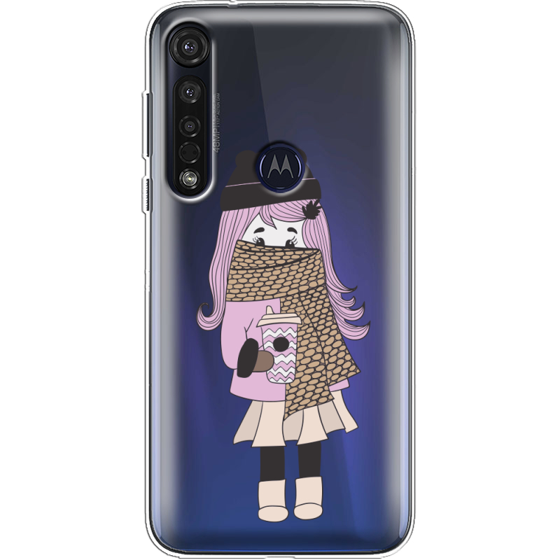 Прозрачный чехол BoxFace Motorola G8 Plus Winter Morning Girl