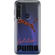 Прозрачный чехол BoxFace Motorola G8 Plus Wild Cat