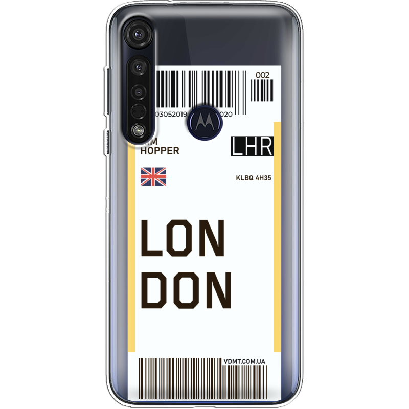 Прозрачный чехол BoxFace Motorola G8 Plus Ticket London