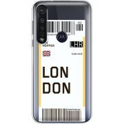 Прозрачный чехол BoxFace Motorola G8 Plus Ticket London