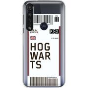 Прозрачный чехол BoxFace Motorola G8 Plus Ticket Hogwarts