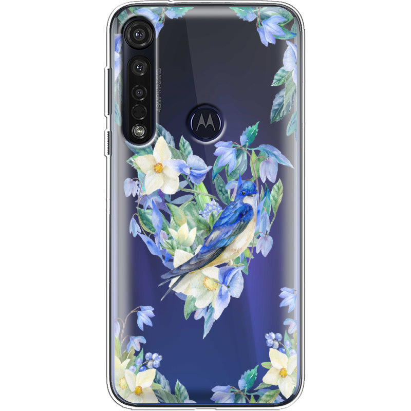 Прозрачный чехол BoxFace Motorola G8 Plus Spring Bird