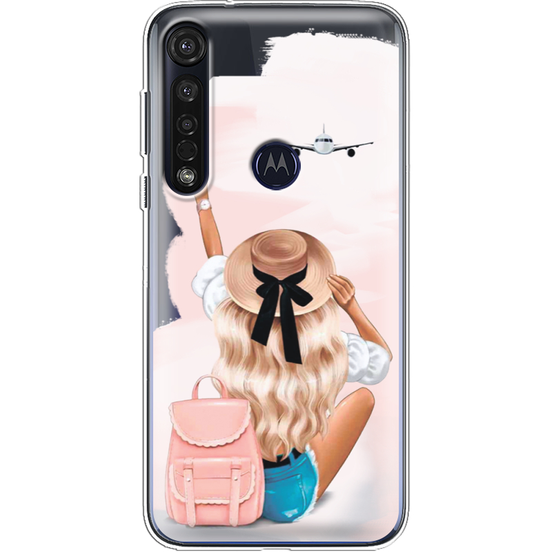 Прозрачный чехол BoxFace Motorola G8 Plus Travel Girl