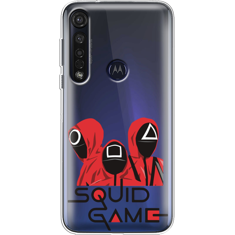 Прозрачный чехол BoxFace Motorola G8 Plus siquid game люди в красном