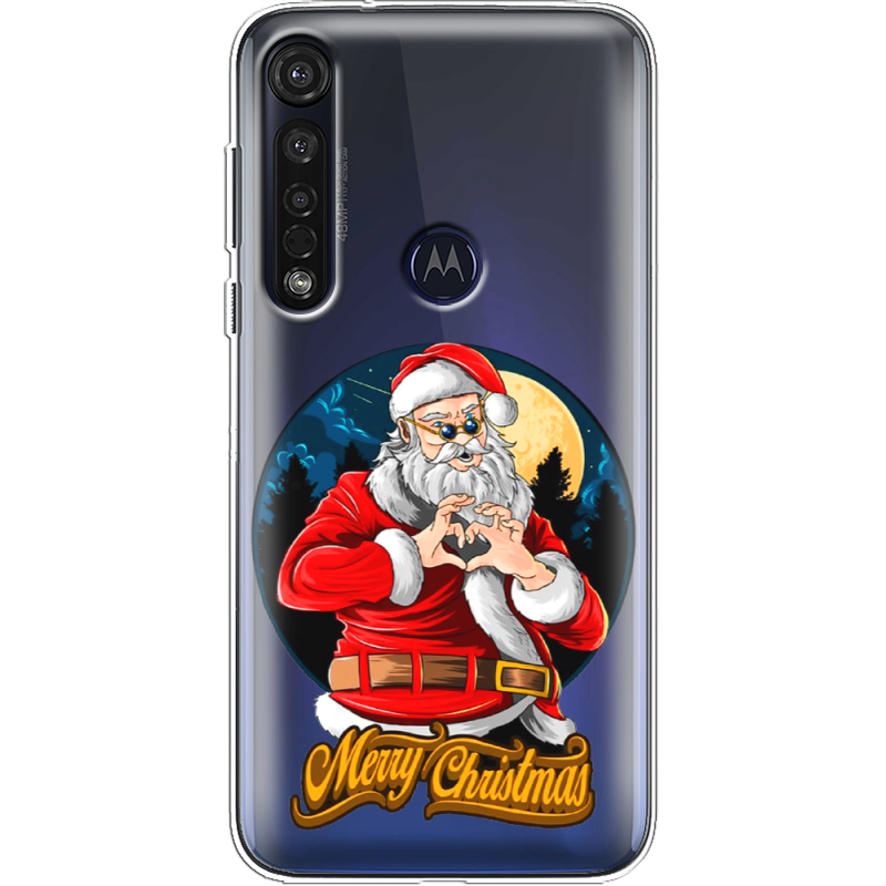 Прозрачный чехол BoxFace Motorola G8 Plus Cool Santa