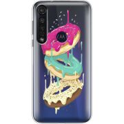 Прозрачный чехол BoxFace Motorola G8 Plus Donuts