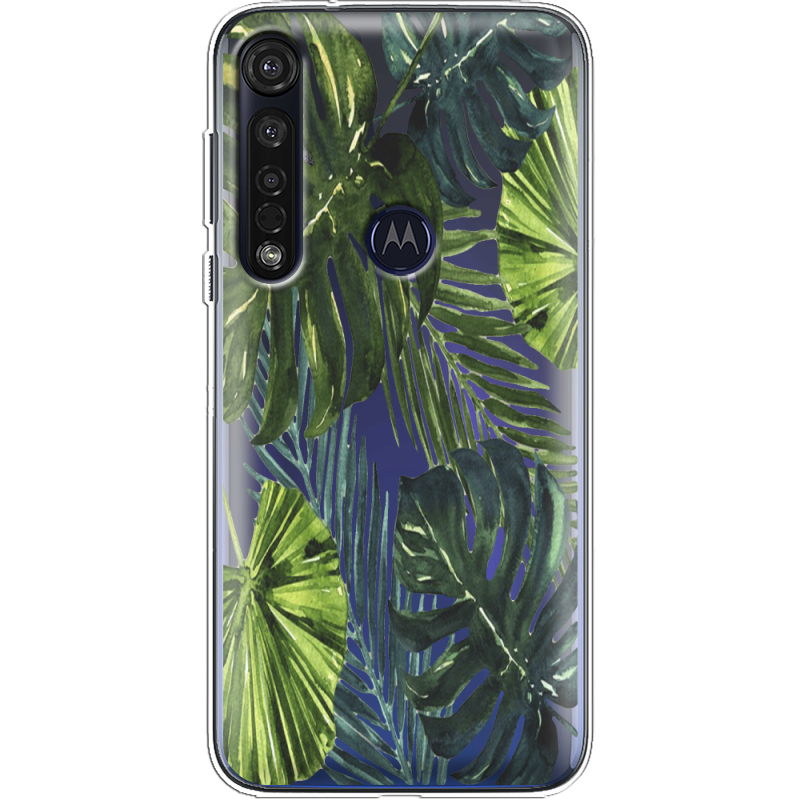 Прозрачный чехол BoxFace Motorola G8 Plus Palm Tree