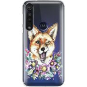 Прозрачный чехол BoxFace Motorola G8 Plus Winking Fox