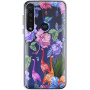 Прозрачный чехол BoxFace Motorola G8 Plus Flamingo