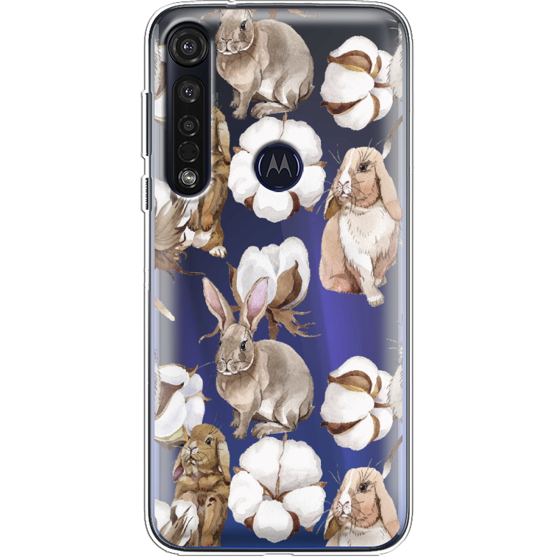 Прозрачный чехол BoxFace Motorola G8 Plus Cotton and Rabbits