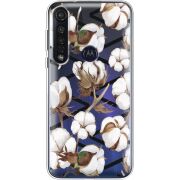 Прозрачный чехол BoxFace Motorola G8 Plus Cotton flowers