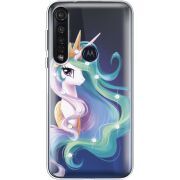 Чехол со стразами Motorola G8 Plus Unicorn Queen
