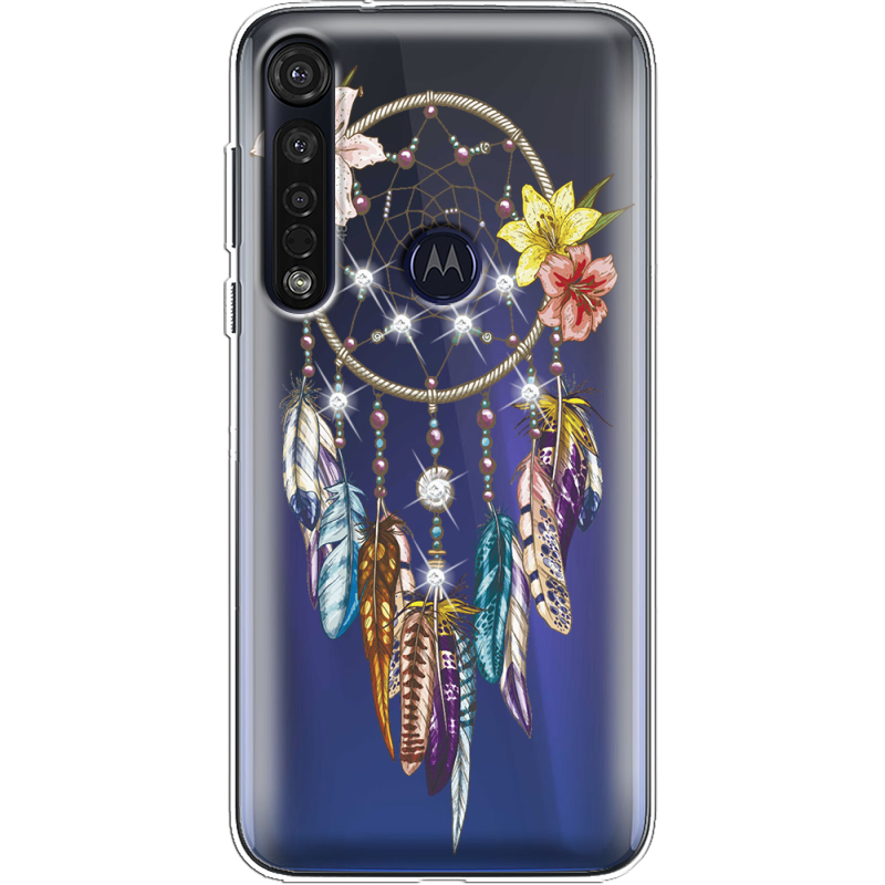 Чехол со стразами Motorola G8 Plus Dreamcatcher