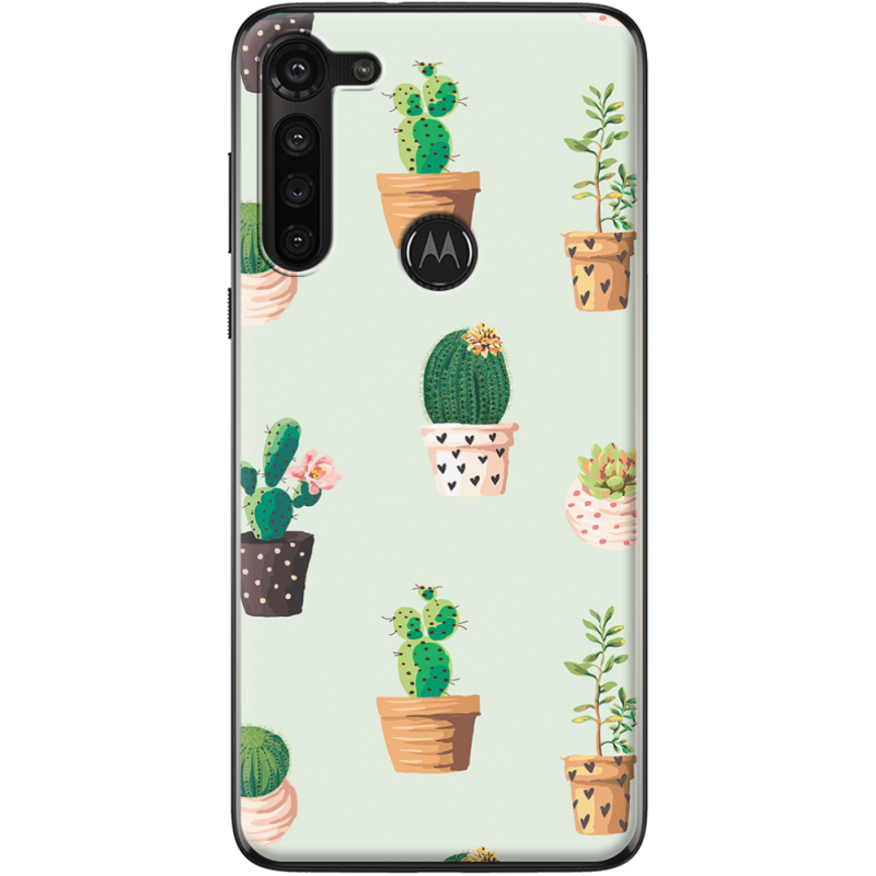 Чехол BoxFace Motorola G8 Power L-green Cacti