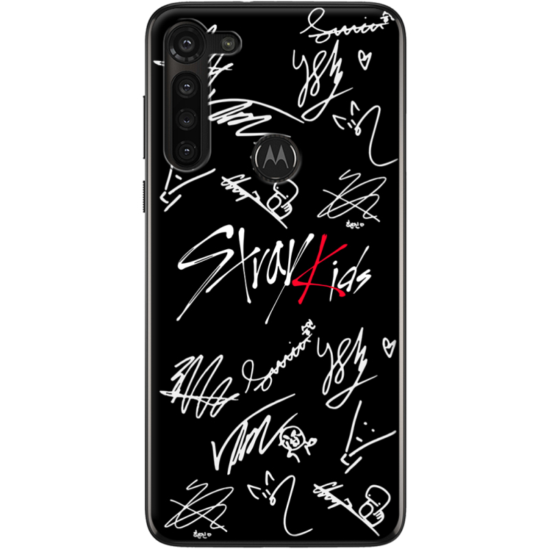 Чехол BoxFace Motorola G8 Power Stray Kids автограф