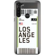 Прозрачный чехол BoxFace Motorola G8 Power Ticket Los Angeles
