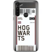 Прозрачный чехол BoxFace Motorola G8 Power Ticket Hogwarts