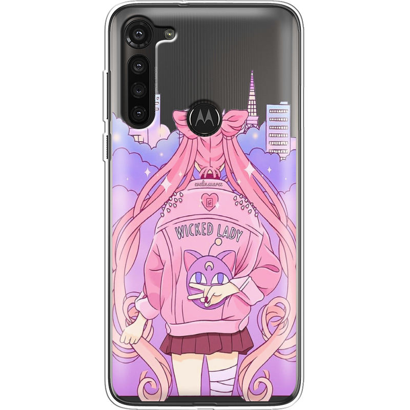 Прозрачный чехол BoxFace Motorola G8 Power Wiked Lady