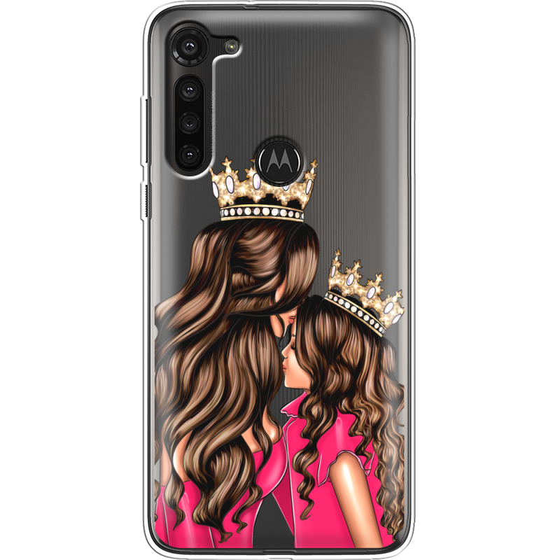 Прозрачный чехол BoxFace Motorola G8 Power Queen and Princess