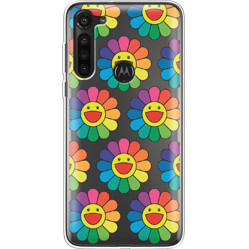 Прозрачный чехол BoxFace Motorola G8 Power Hippie Flowers