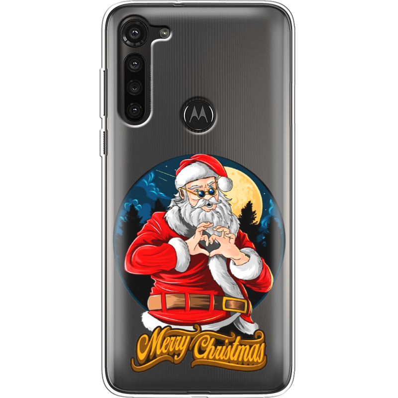 Прозрачный чехол BoxFace Motorola G8 Power Cool Santa