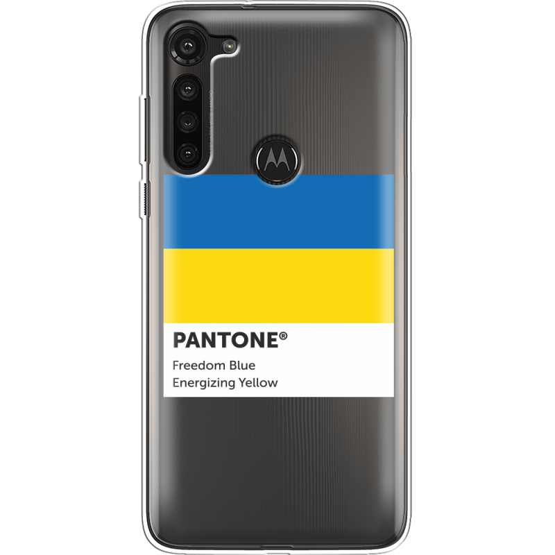 Прозрачный чехол BoxFace Motorola G8 Power Pantone вільний синій
