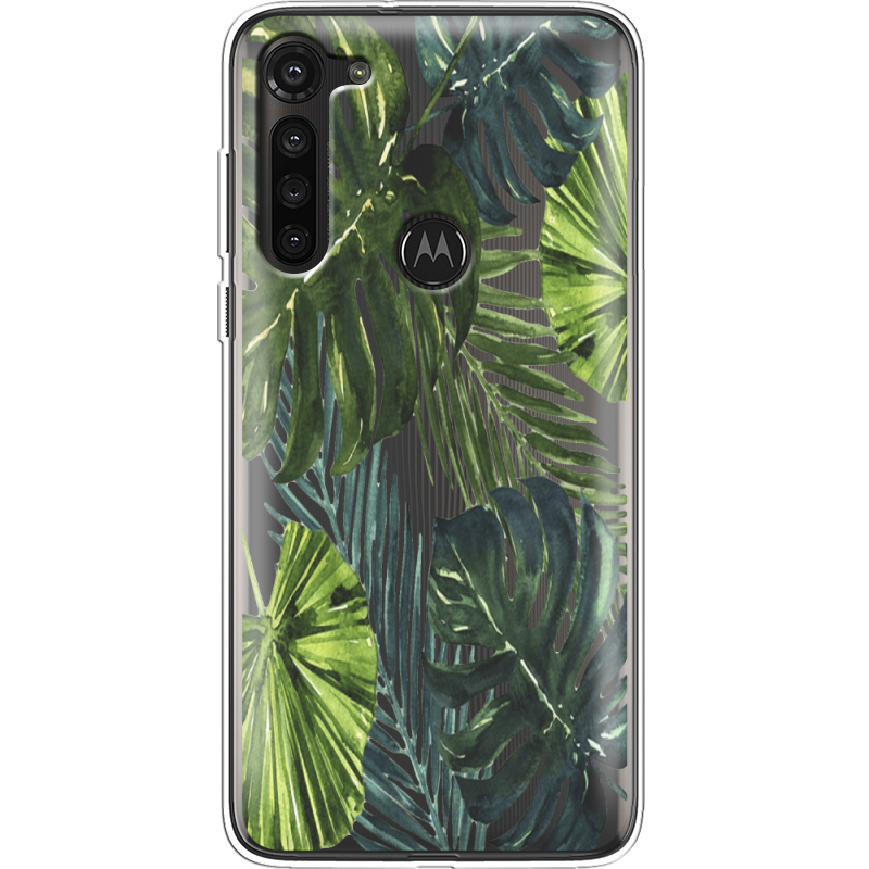 Прозрачный чехол BoxFace Motorola G8 Power Palm Tree