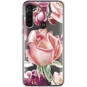 Прозрачный чехол BoxFace Motorola G8 Power Rose