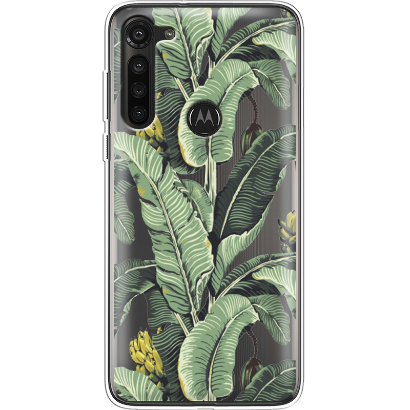 Прозрачный чехол BoxFace Motorola G8 Power Banana Leaves