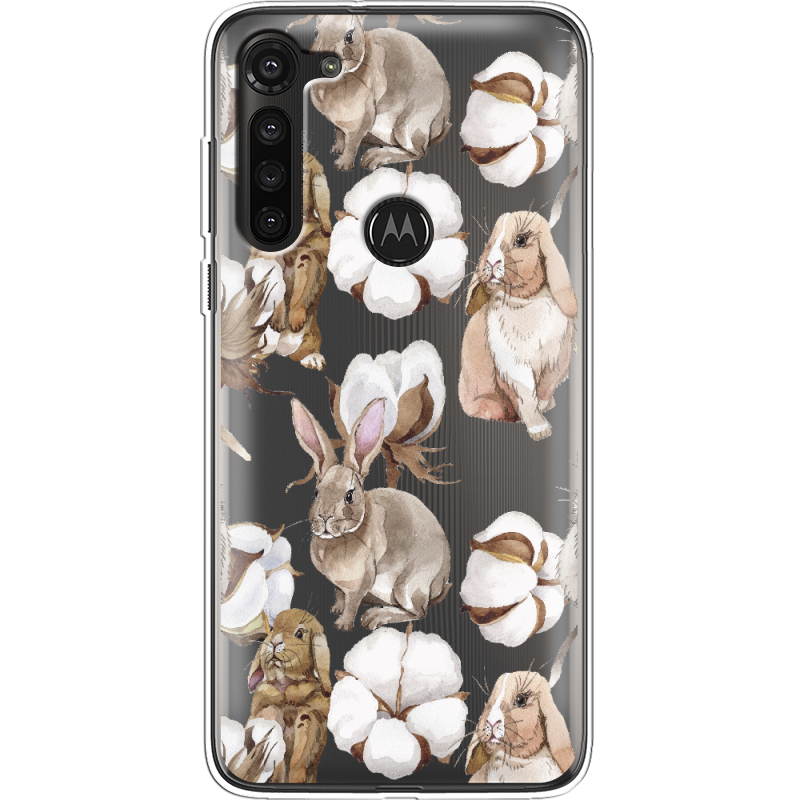 Прозрачный чехол BoxFace Motorola G8 Power Cotton and Rabbits