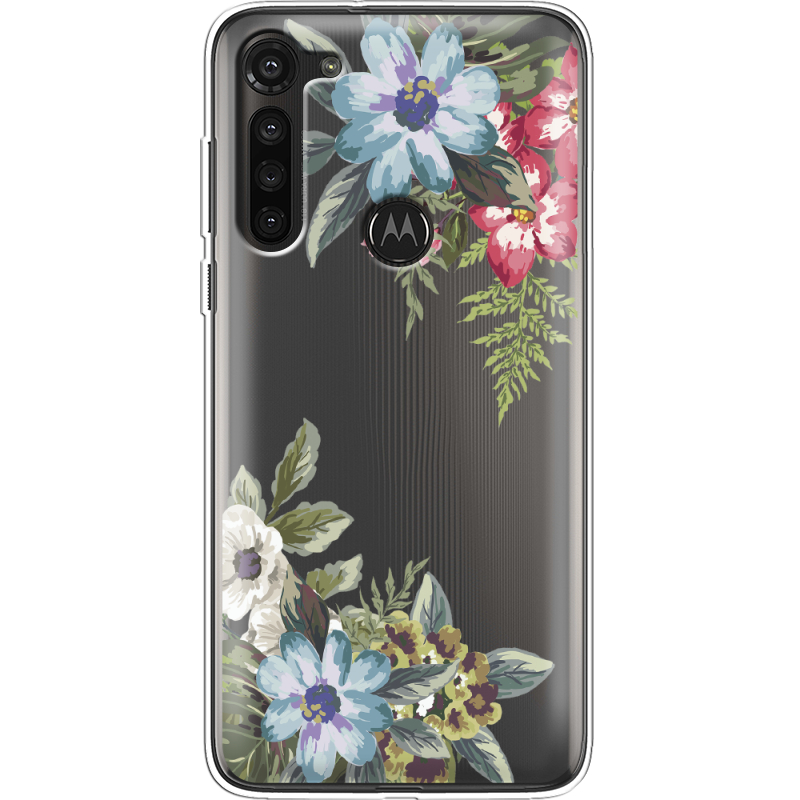 Прозрачный чехол BoxFace Motorola G8 Power Floral