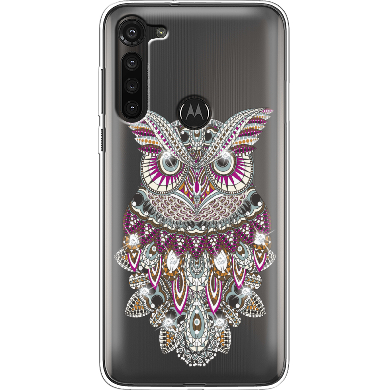 Чехол со стразами Motorola G8 Power Owl