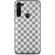 Чехол с блёстками Motorola G8 Power Шахматы
