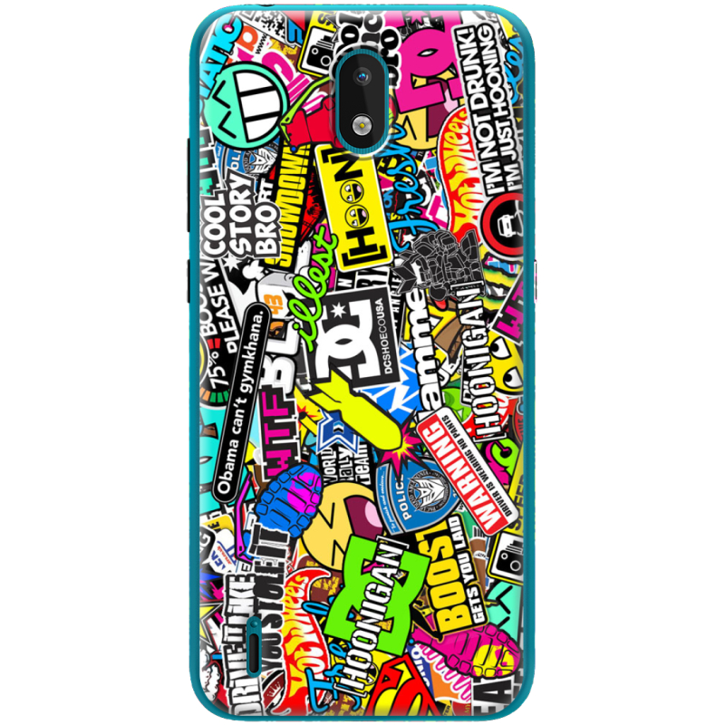 Чехол BoxFace Nokia 1.3 Multicolored Inscriptions