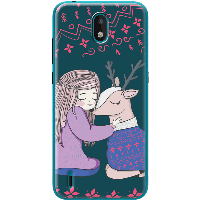 Чехол BoxFace Nokia 1.3 Girl and deer