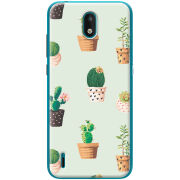 Чехол BoxFace Nokia 1.3 L-green Cacti