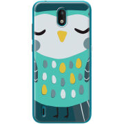 Чехол BoxFace Nokia 1.3 Green Owl