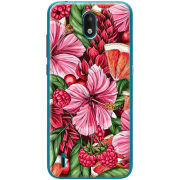 Чехол BoxFace Nokia 1.3 Tropical Flowers