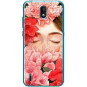 Чехол BoxFace Nokia 1.3 Girl in Flowers