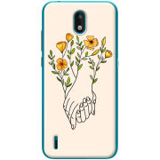 Чехол BoxFace Nokia 1.3 Flower Hands