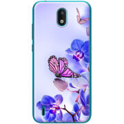 Чехол BoxFace Nokia 1.3 Orchids and Butterflies